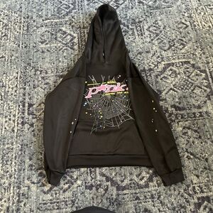 Black Graphic Hoodie for Men